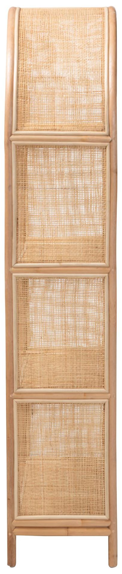 Image 4 bali & pari Natania Natural Rattan 4-Tier Display Shelf more views