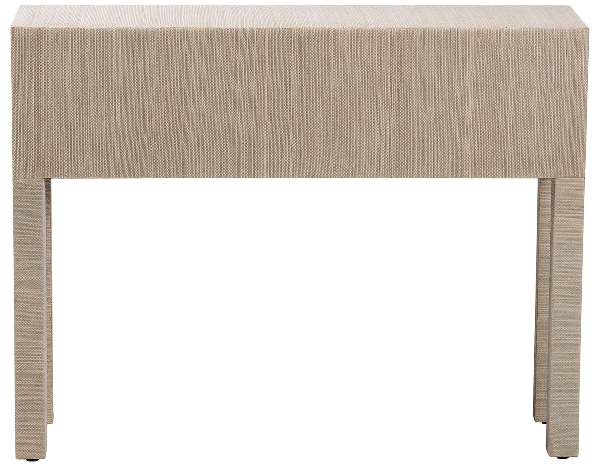 bali & pari Noah Grasscloth 2-Drawer Console Table - Accent Table, Beige