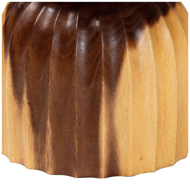 Image 5 bali & pari Noleta Hand-carved Suar Wood Side Table more views
