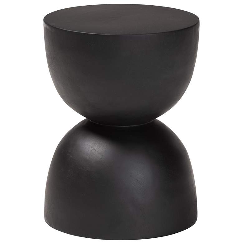 Image 2 bali & pari Nomiki Solid Suar Wood Side Table - Sculptural End Table