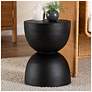 1_bali & pari Nomiki Solid Suar Wood Side Table - Sculptural End Table