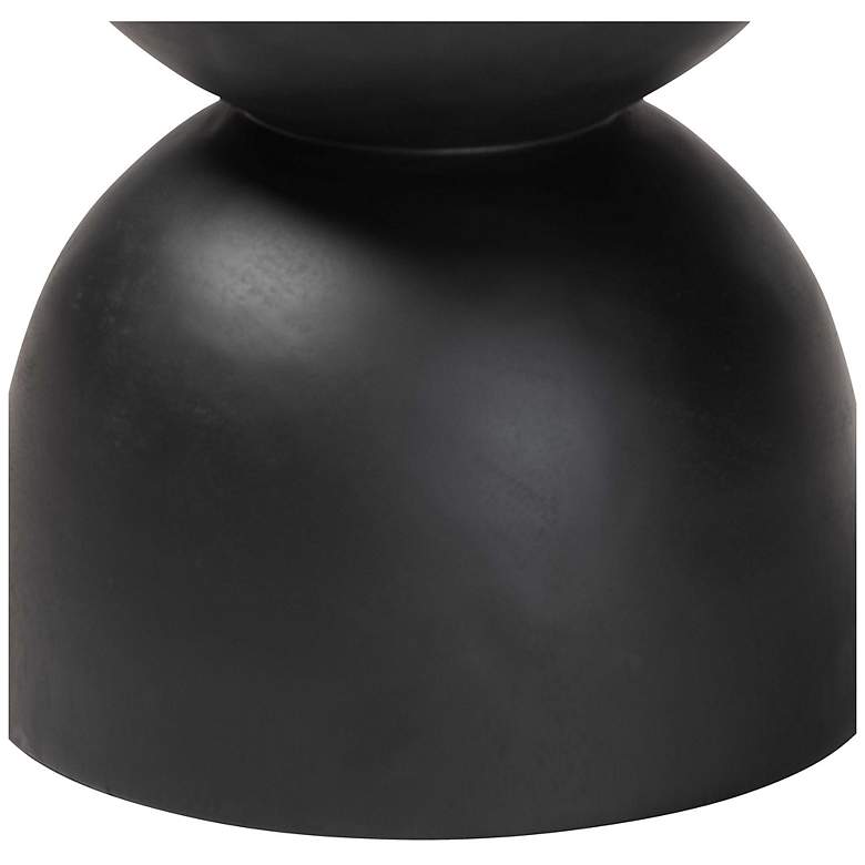 Image 3 bali & pari Nomiki Solid Suar Wood Side Table - Sculptural End Table more views