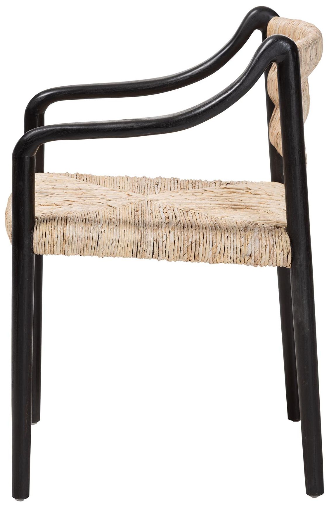 Image 4 bali & pari Onda Handwoven Seagrass Dining Chair - Natural Wicker Armchair more views