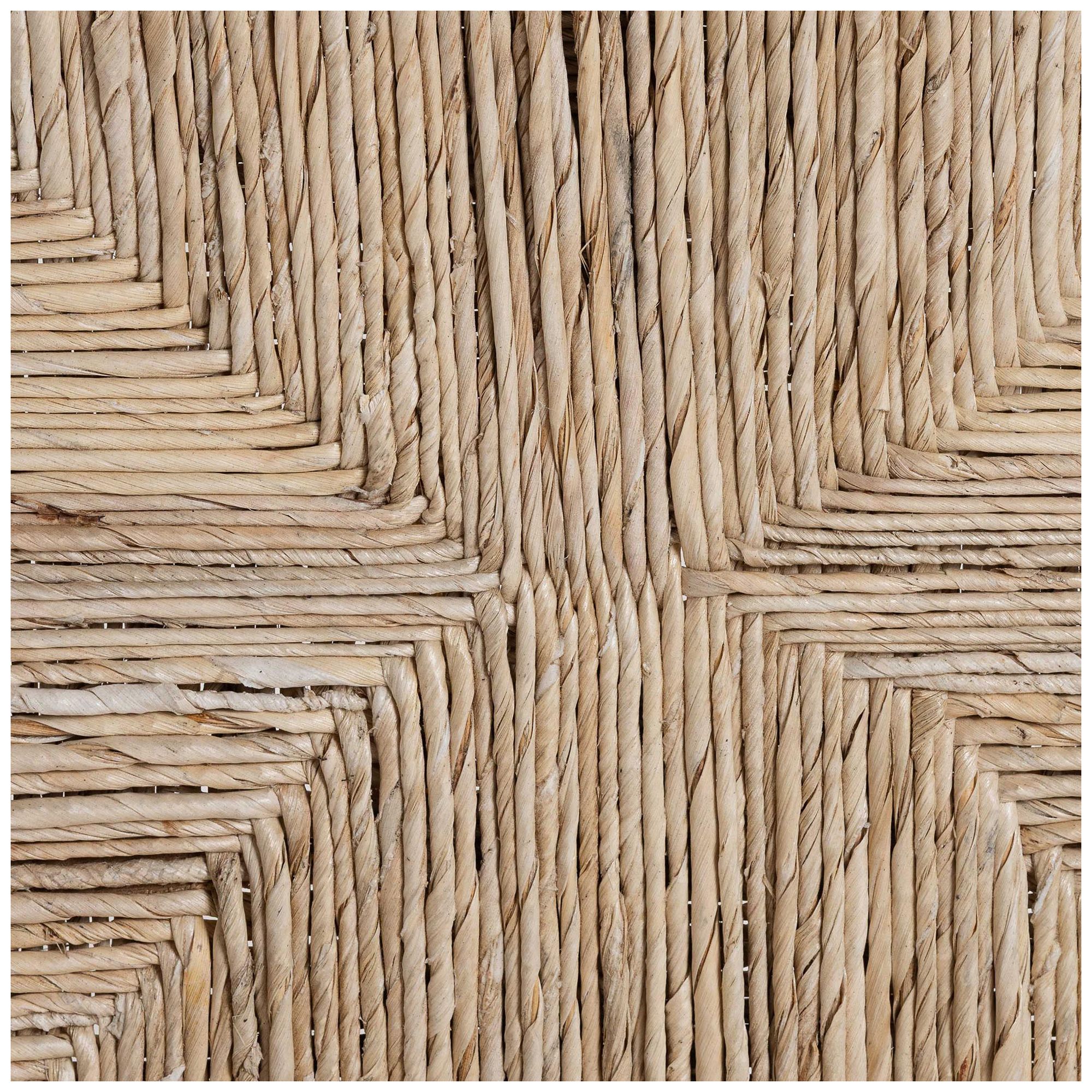 bali & pari Onda Handwoven Seagrass Dining Chair - Natural Wicker Armchair