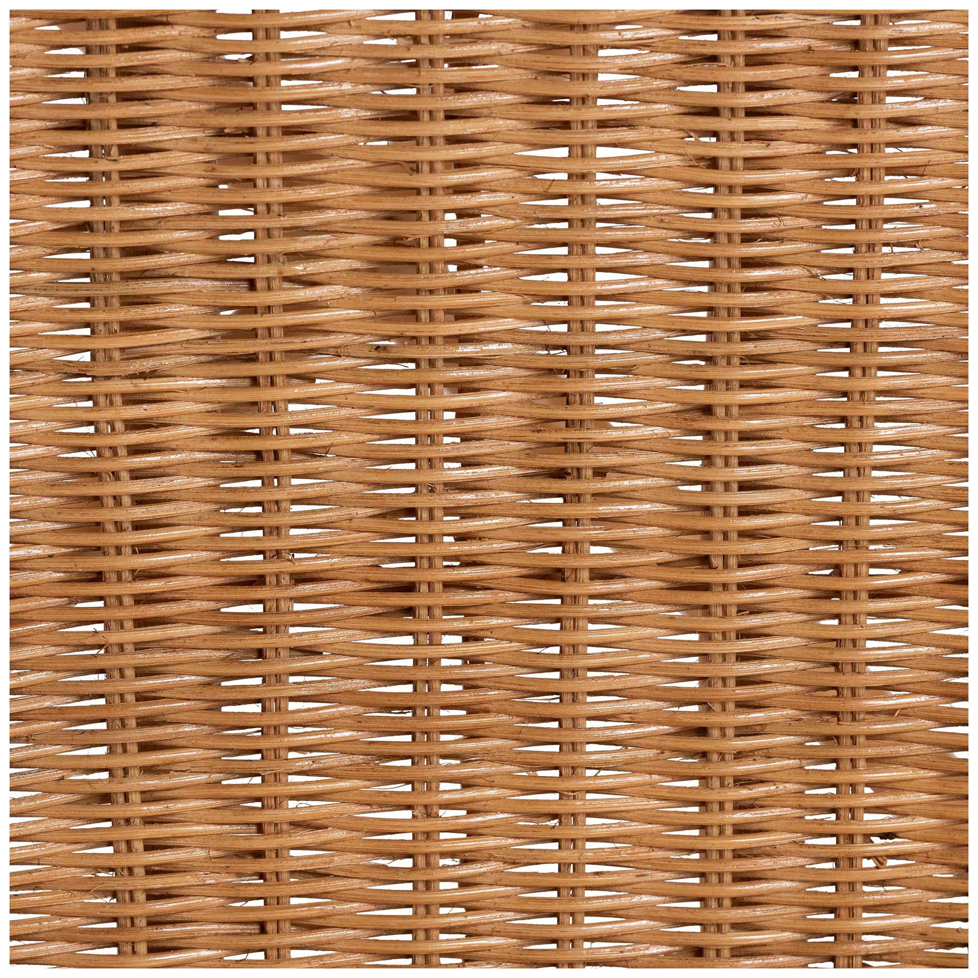 bali & pari Oxford Round Back Rattan Handwoven Cane Counter Stool