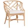 2_bali & pari Padma Natural Rattan Dining Chair - Accent Chair