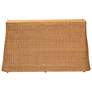 5_bali & pari Palm Bohemian Honey Scallop Rattan Console Table more views