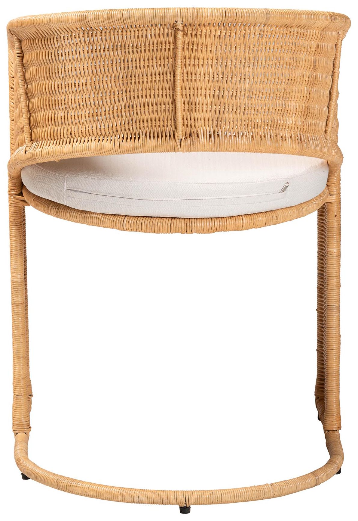 Image 5 bali & pari Palm Bohemian Light Honey Rattan Dining Chair more views