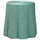 bali & pari Palm Scallop Round Natural Rattan Console Table