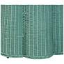 4_bali & pari Palm Scallop Round Natural Rattan Console Table more views