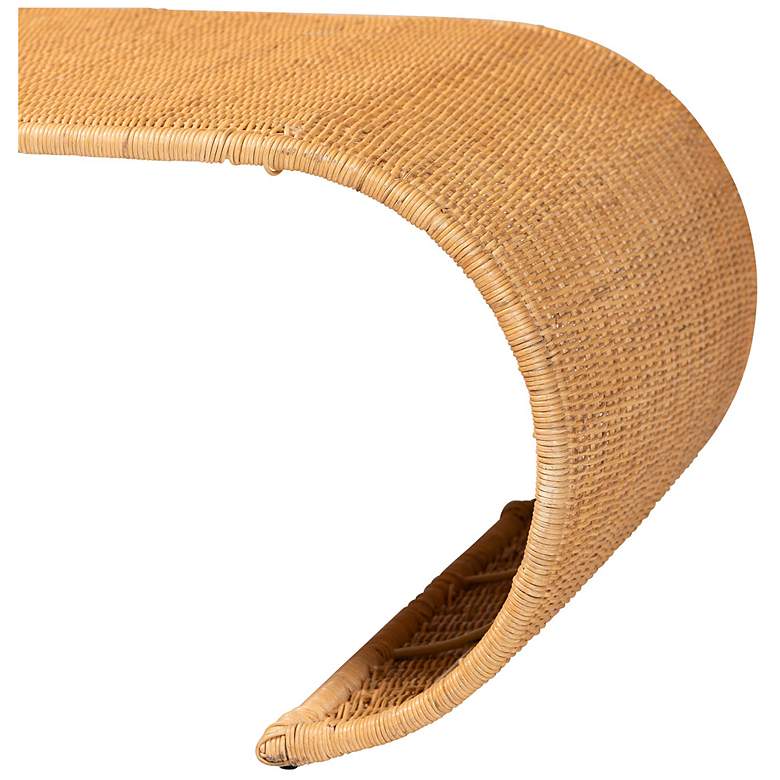 Image 5 bali & pari Palm Waterfall Natural Rattan Coffee Table - Wicker Centerpiece more views