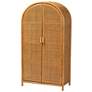 1_bali & pari Paloma Light Honey Rattan Large Storage Cabinet