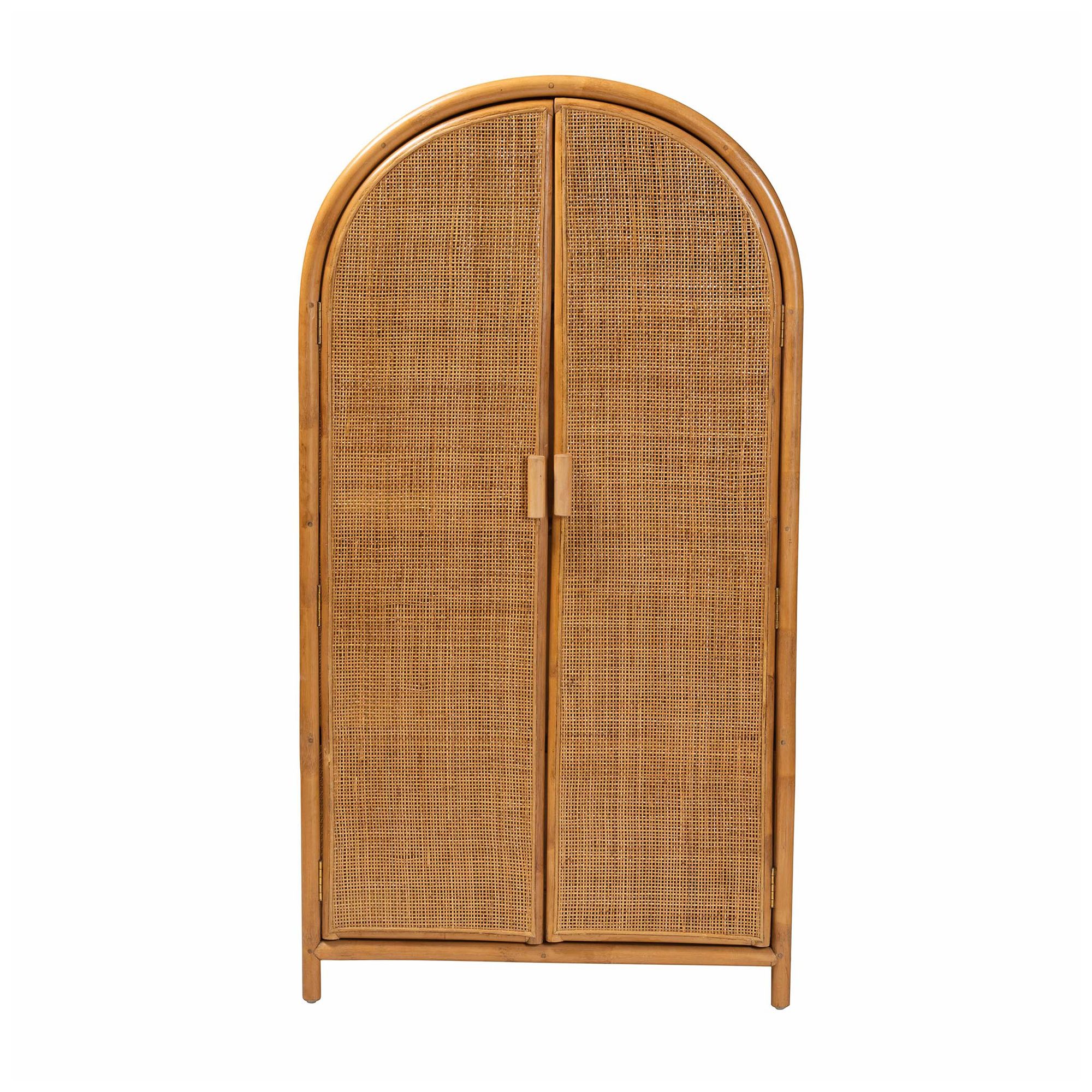 Image 4 bali & pari Paloma Light Honey Rattan Large Storage Cabinet more views