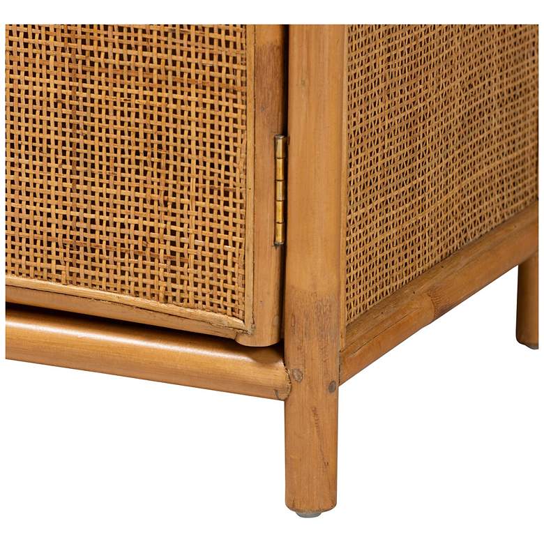 Image 7 bali & pari Paloma Light Honey Rattan Large Storage Cabinet more views
