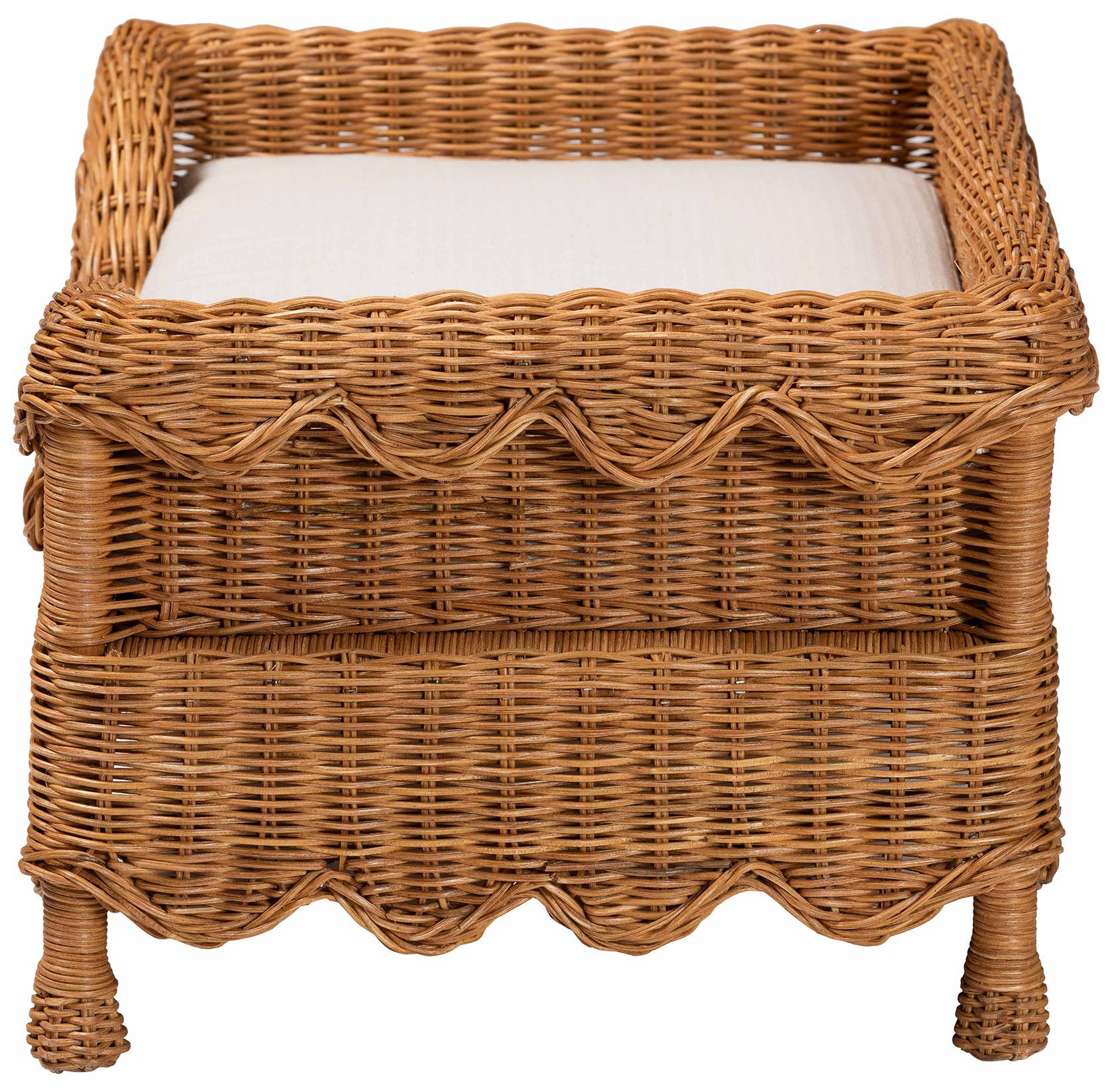 Thumbnail4 of bali & pari Papina Natural Rattan Pet Bed with Removable Cushion more views