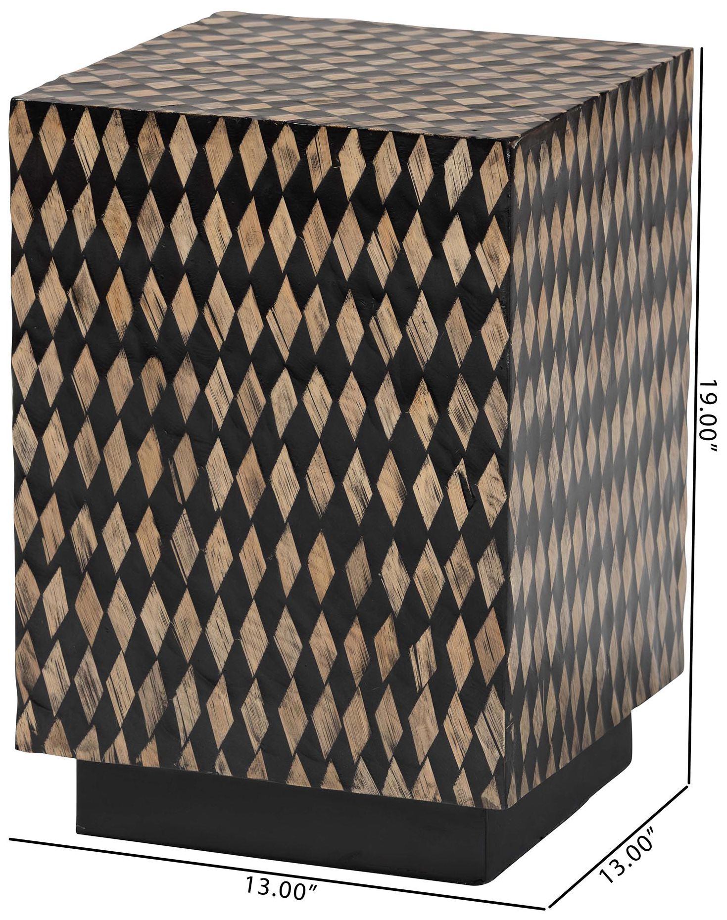 Image 7 bali & pari Paulo Decorative End Table - Modern Accent Side Table, Square more views