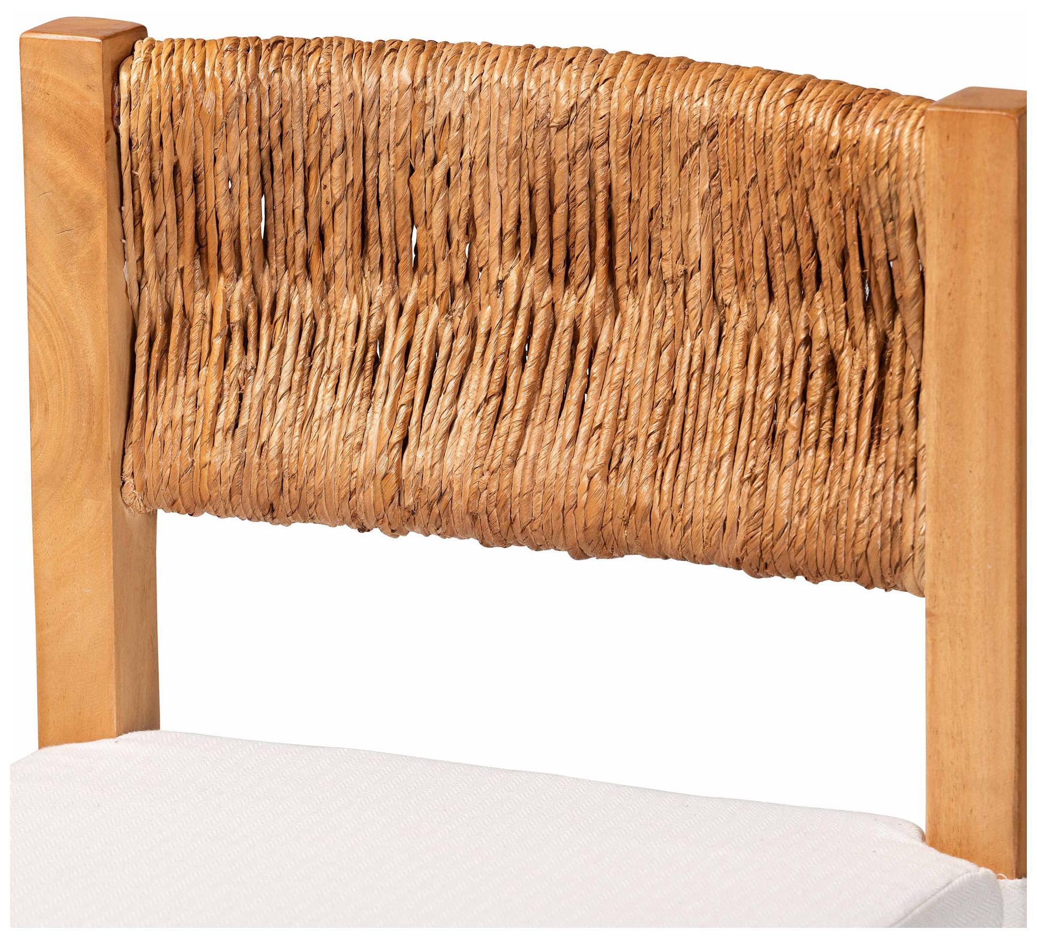 Image 6 bali & pari Pava Woven Seagrass Counter Stool - With Textured Back more views
