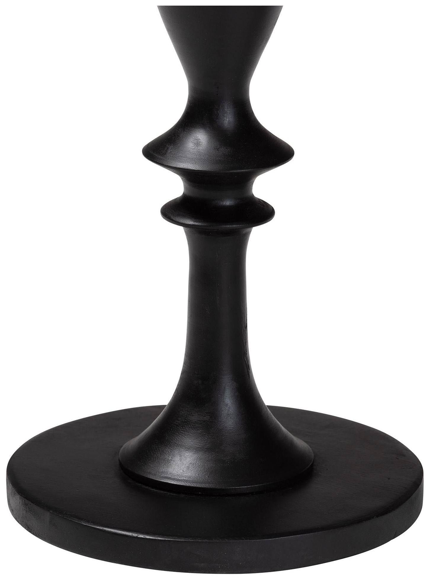 Image 4 bali & pari Perlita End Table with Marble Stone Top - Sculpted Pedestal more views