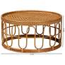 bali & pari Phoenix Modern Bohemian Light Honey Rattan Coffee Table