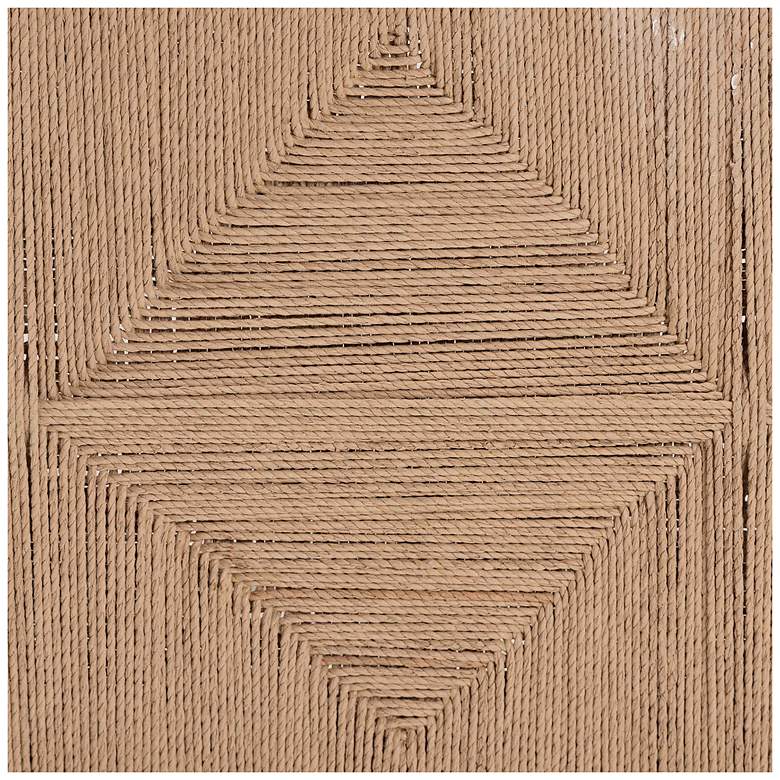 Image 6 bali & pari Prita Woven Paper Loom Bench with Mahogany Wood Frame - White more views