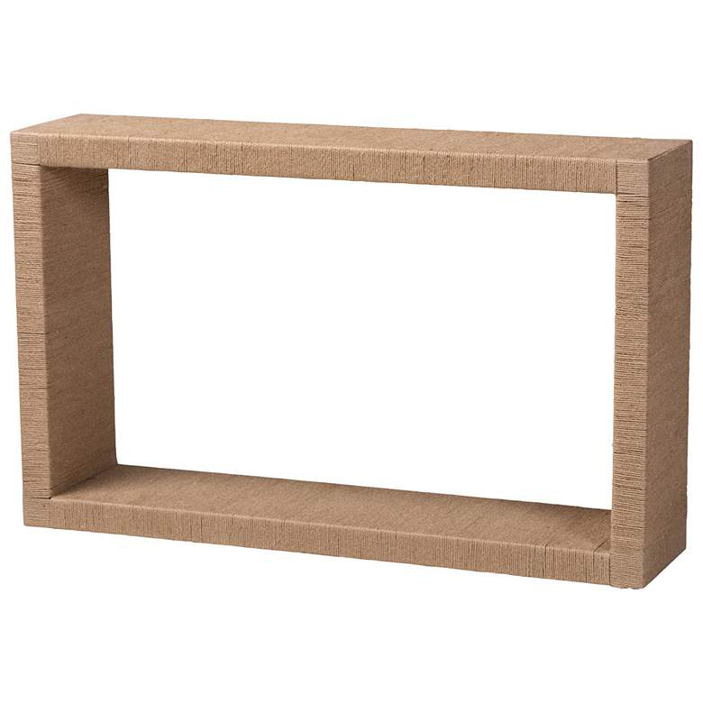 Image 2 bali & pari Rajiya Handwoven Jute Console Table - Rectangular Entryway