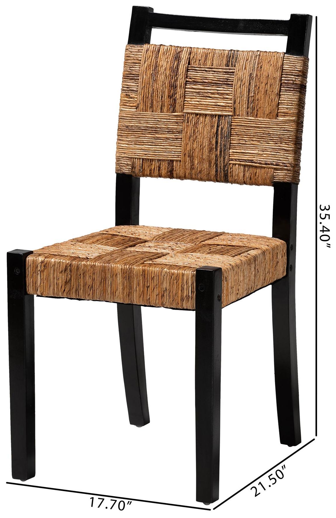 bali & pari Raniya Handwoven Seagrass Dining Chair Set of 2