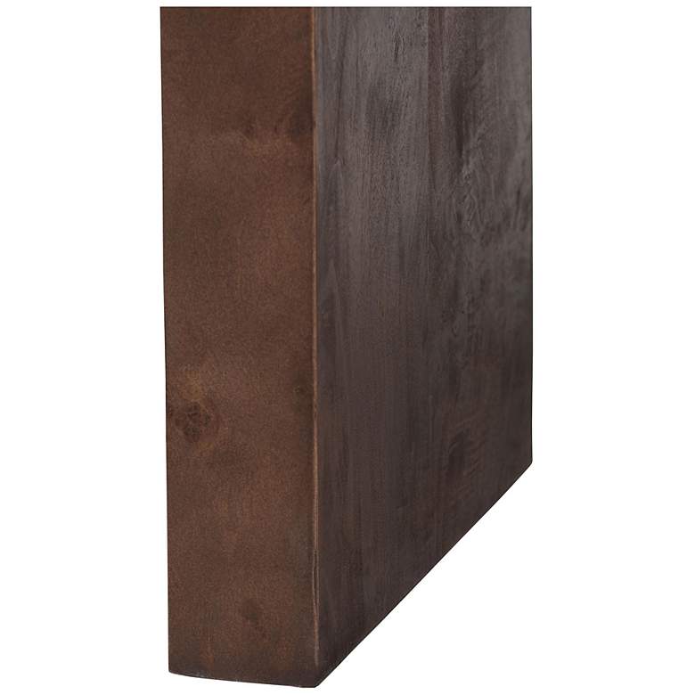 Image 5 bali & pari Revelle Real Burl Wood Console Table in Dark Walnut Brown more views