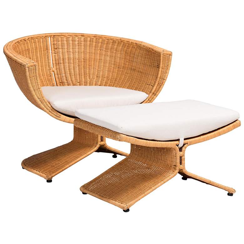 Image 2 bali & pari Reya Natural Rattan 2-Piece Living Room Set - Accent Seating