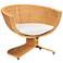 bali & pari Reya Natural Rattan Lounge Chair - Wicker Accent Seating