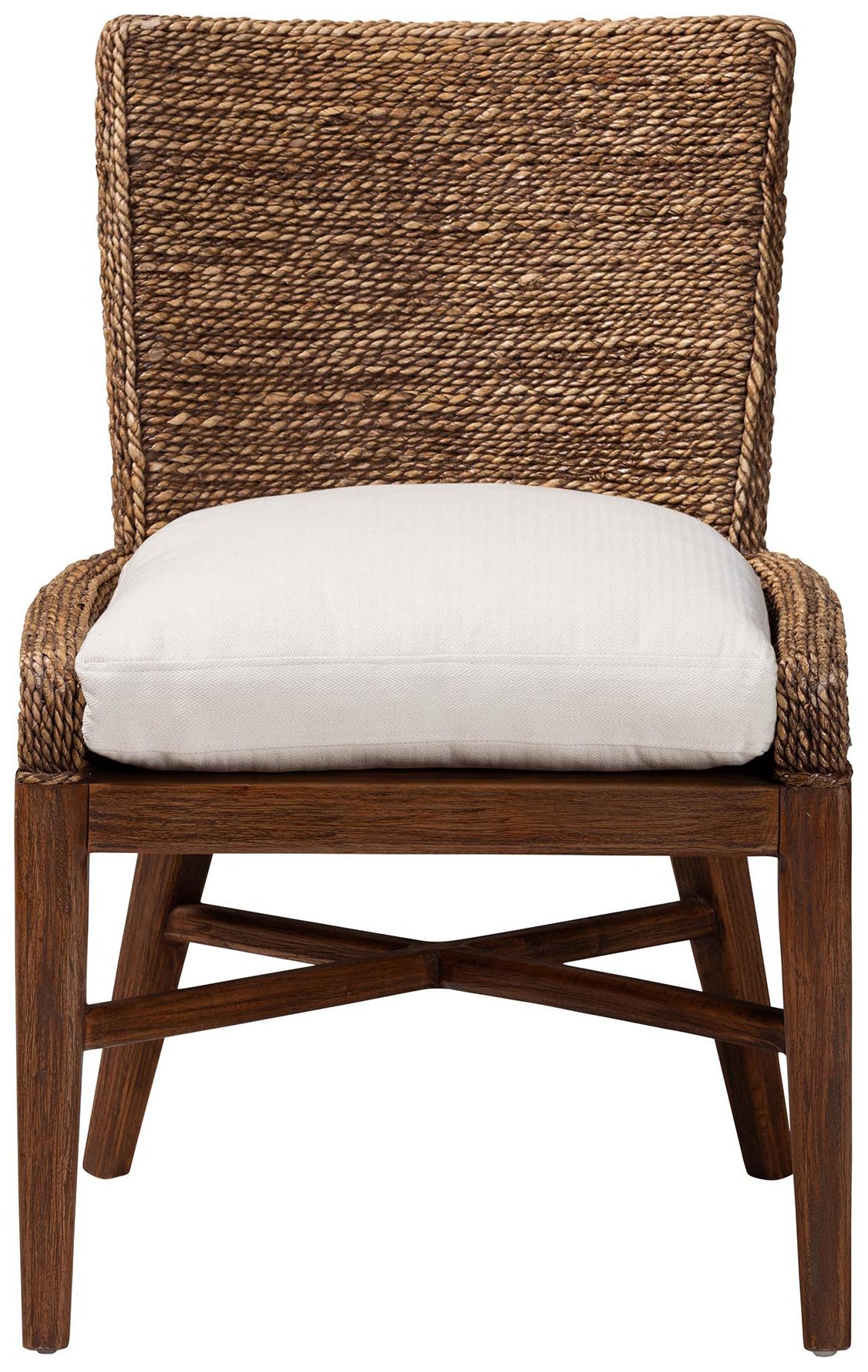 Thumbnail3 of bali & pari Ridley Seagrass Dining Chair with Mahogany Wood - Brown Wash more views