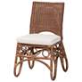 2_bali & pari Rivan Natural Rattan Dining Chair - Wicker Accent Chair