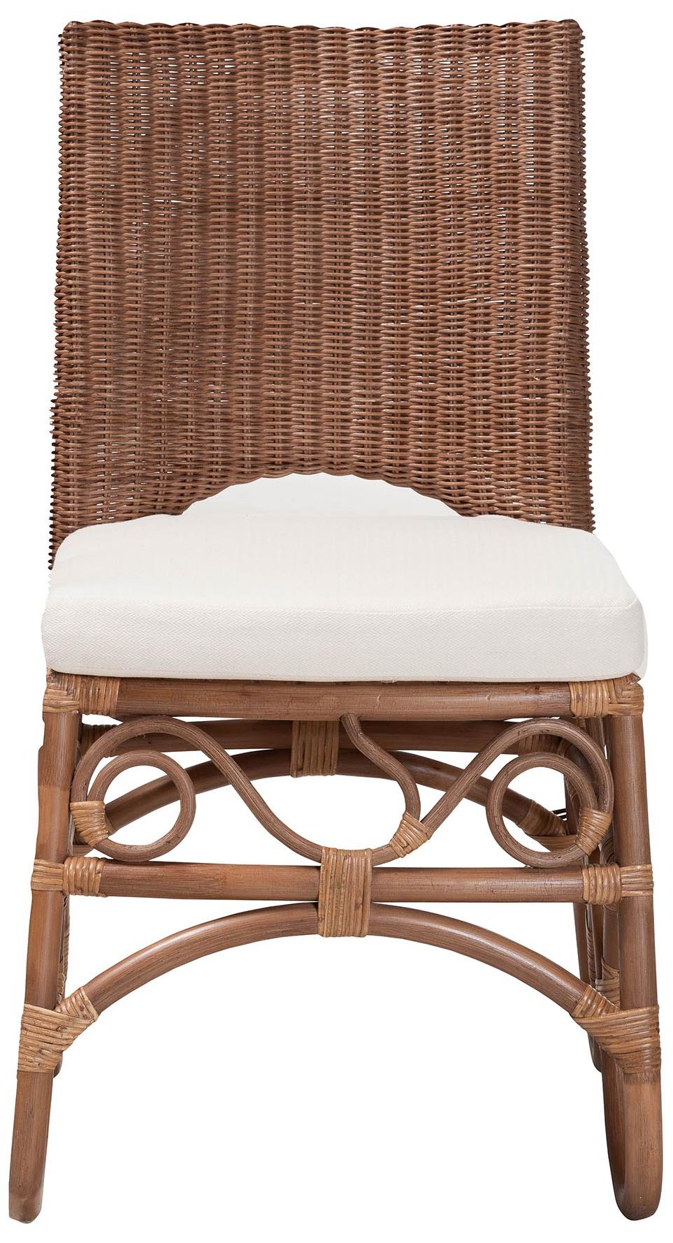 Image 3 bali & pari Rivan Natural Rattan Dining Chair - Wicker Accent Chair more views