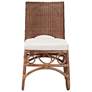 3_bali & pari Rivan Natural Rattan Dining Chair - Wicker Accent Chair more views