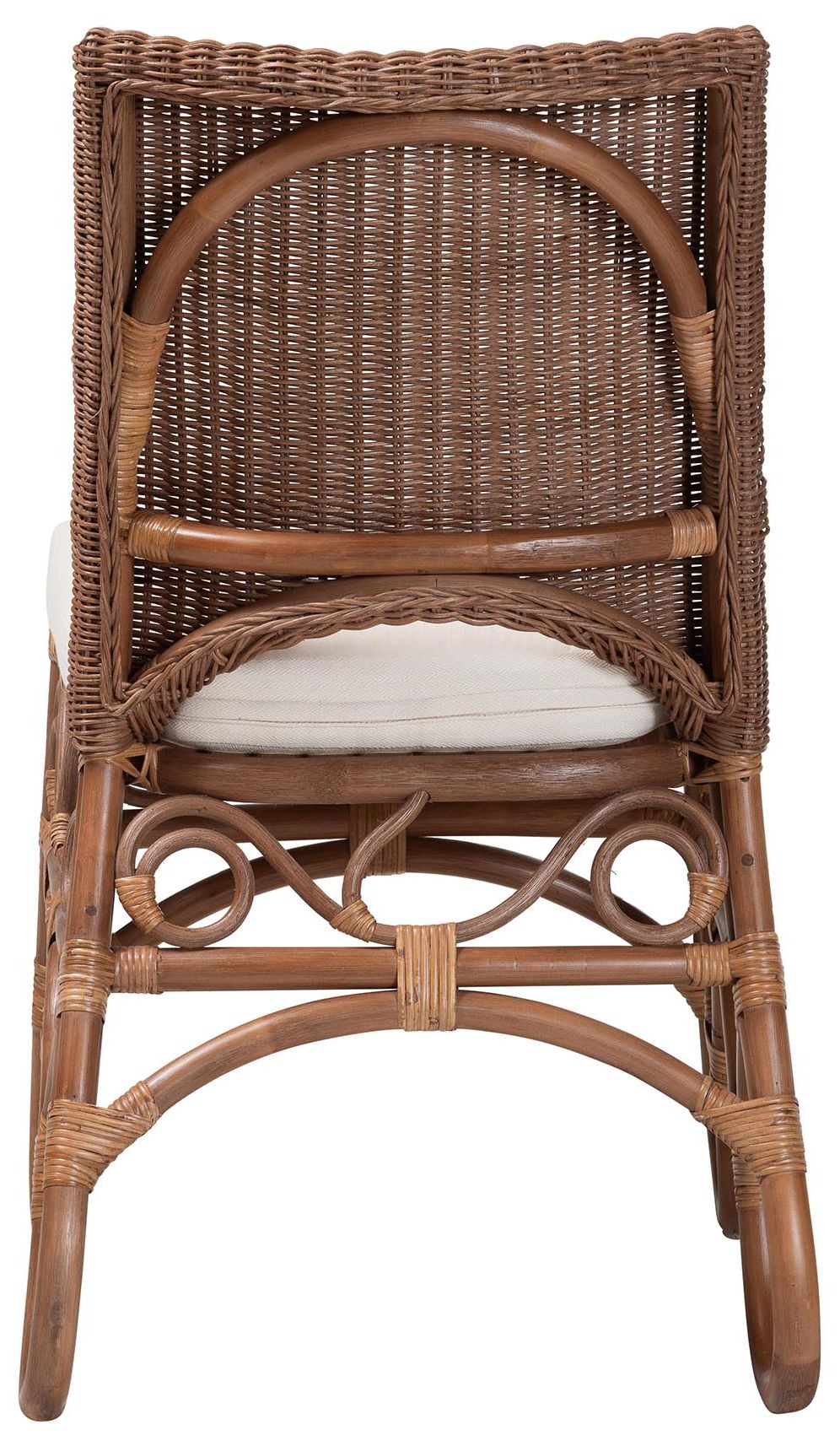 Image 5 bali & pari Rivan Natural Rattan Dining Chair - Wicker Accent Chair more views