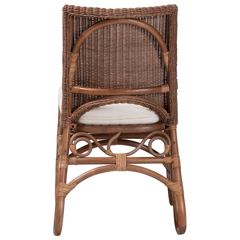 Image 5 bali & pari Rivan Natural Rattan Dining Chair - Wicker Accent Chair more views