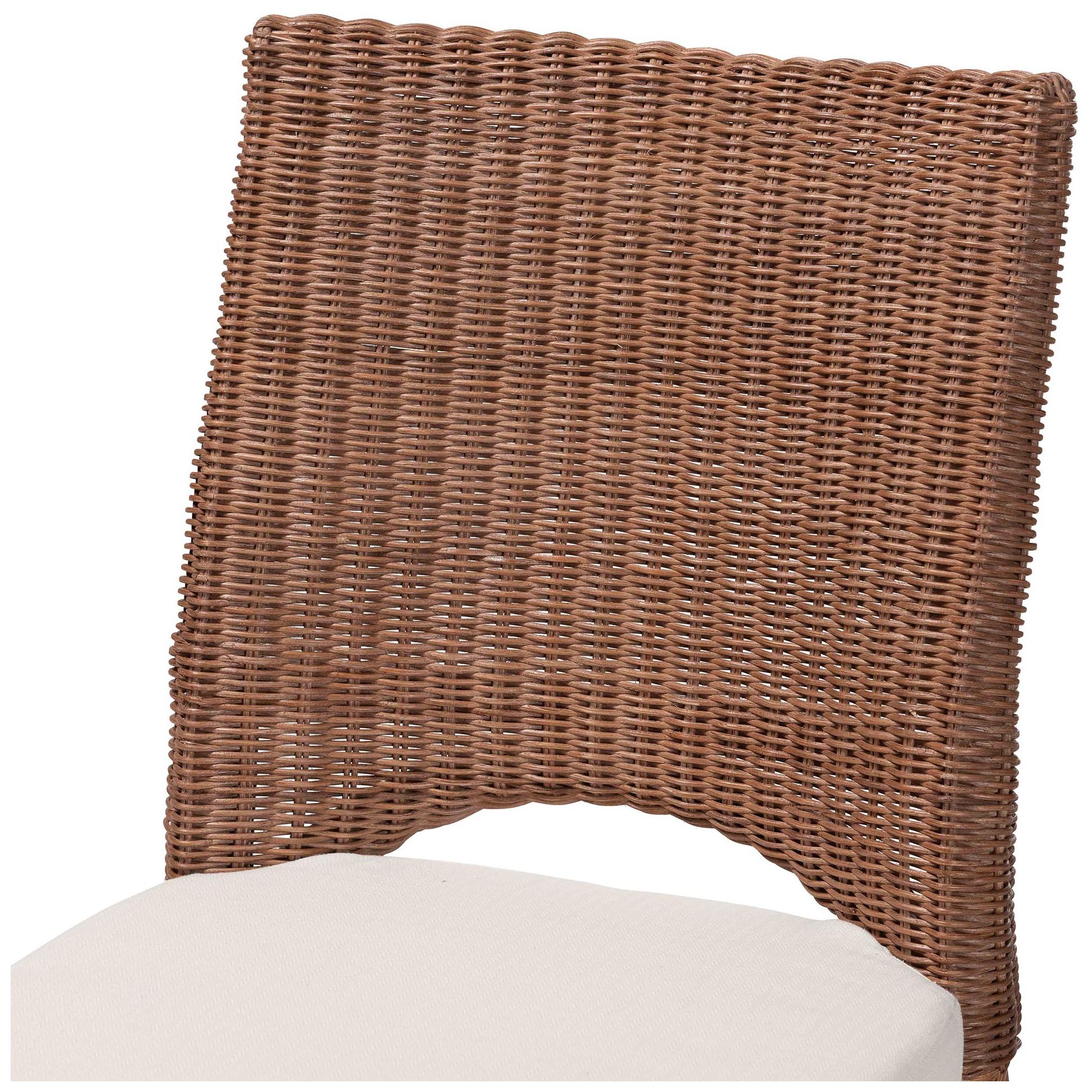 Image 6 bali & pari Rivan Natural Rattan Dining Chair - Wicker Accent Chair more views