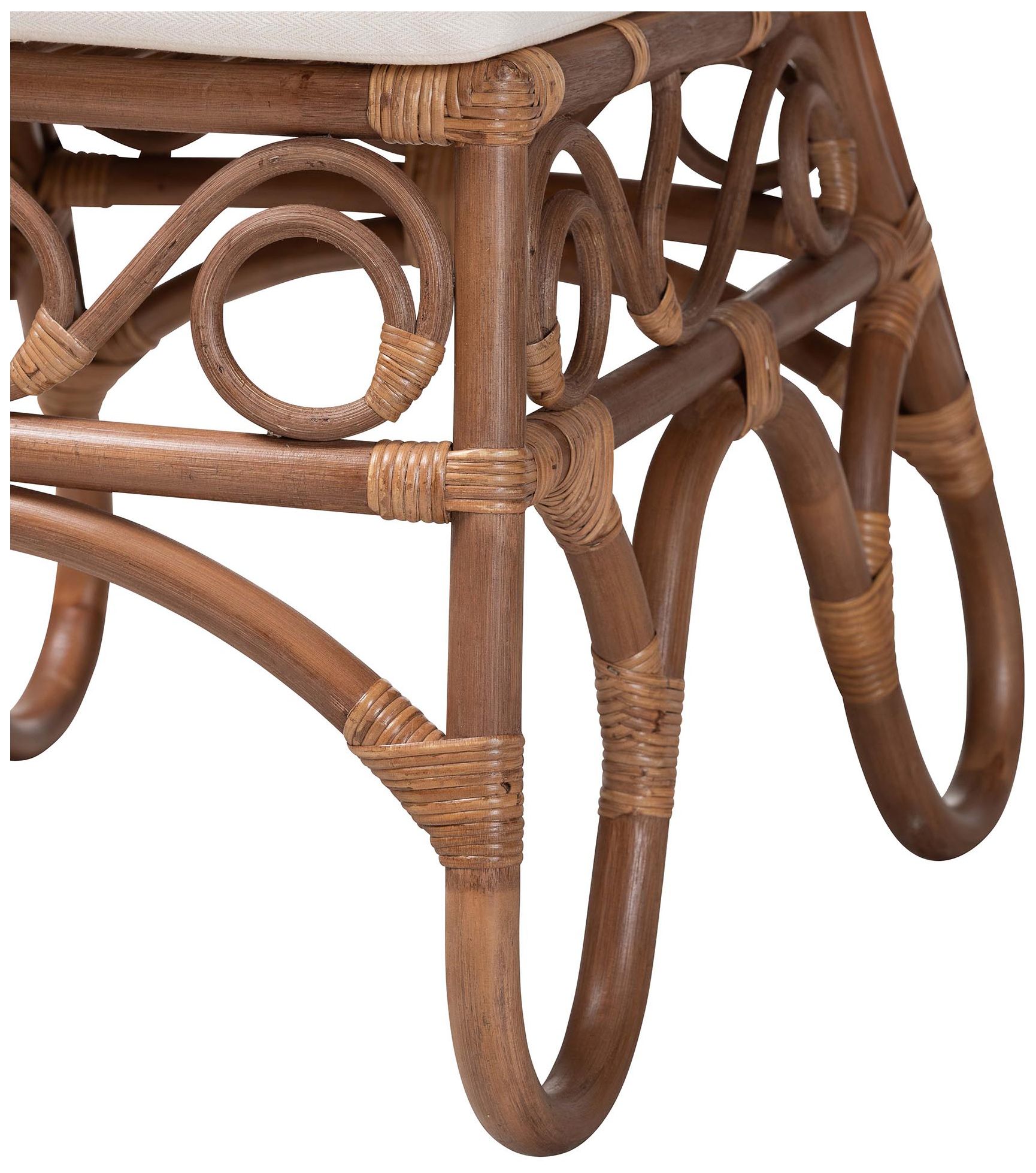 Image 7 bali & pari Rivan Natural Rattan Dining Chair - Wicker Accent Chair more views