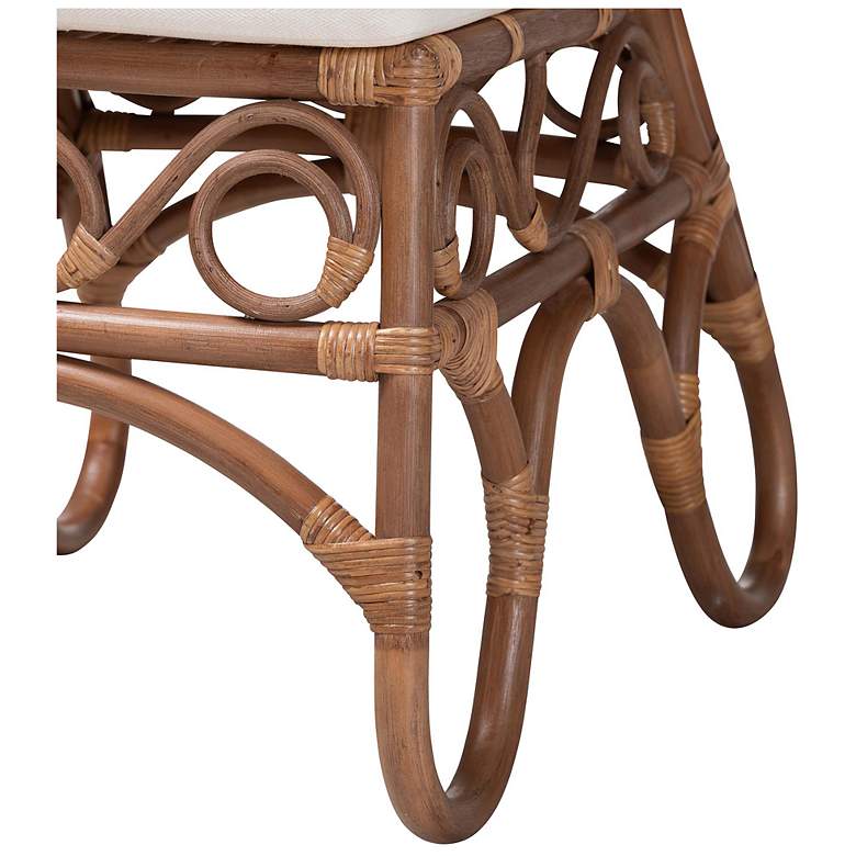 Image 7 bali & pari Rivan Natural Rattan Dining Chair - Wicker Accent Chair more views