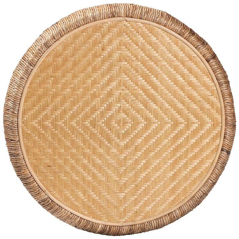 Image 4 bali & pari Roma Rattan and Seagrass Coffee Table - Rattan Centerpiece more views