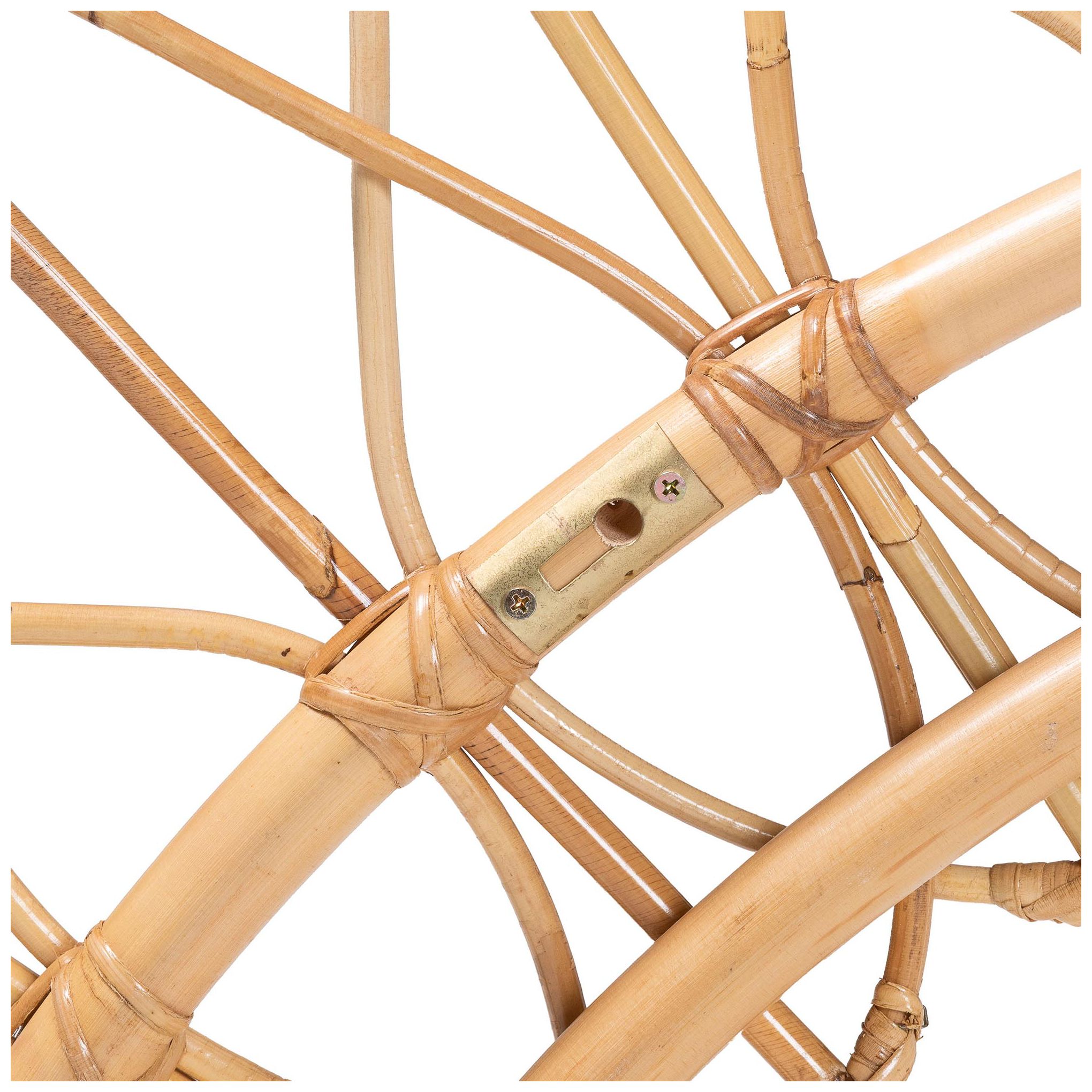 bali & pari Solara Rattan Headboard - Wicker Wall-Mount Headboard, Queen