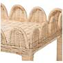 5_bali & pari Sumana Bohemian Scallop Natural Rattan and Mahogany Side Table more views