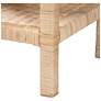 6_bali & pari Sumana Bohemian Scallop Natural Rattan and Mahogany Side Table more views