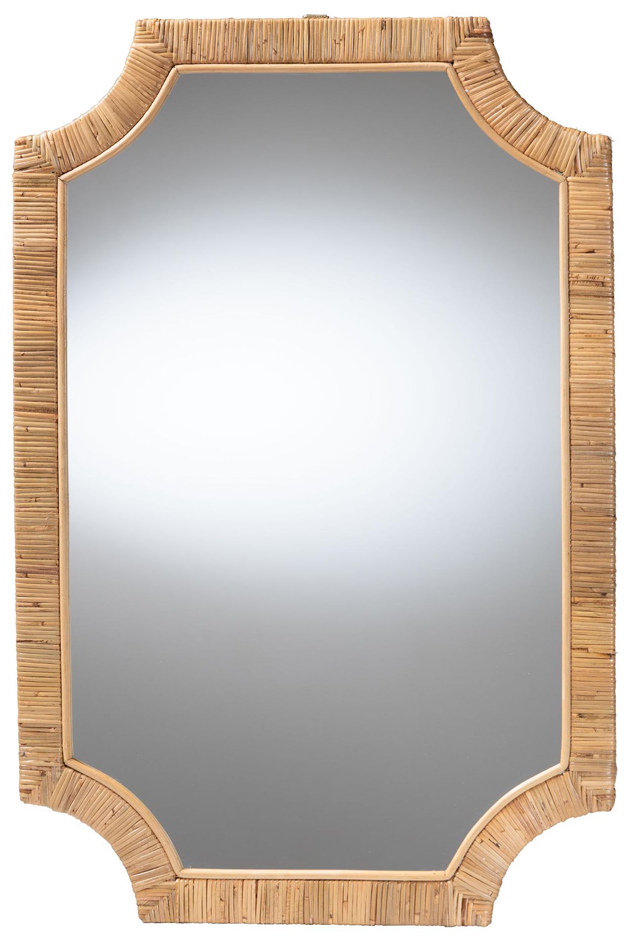 Image 2 bali & pari Thiago Rattan Wall Mirror, Rectangle Mirror