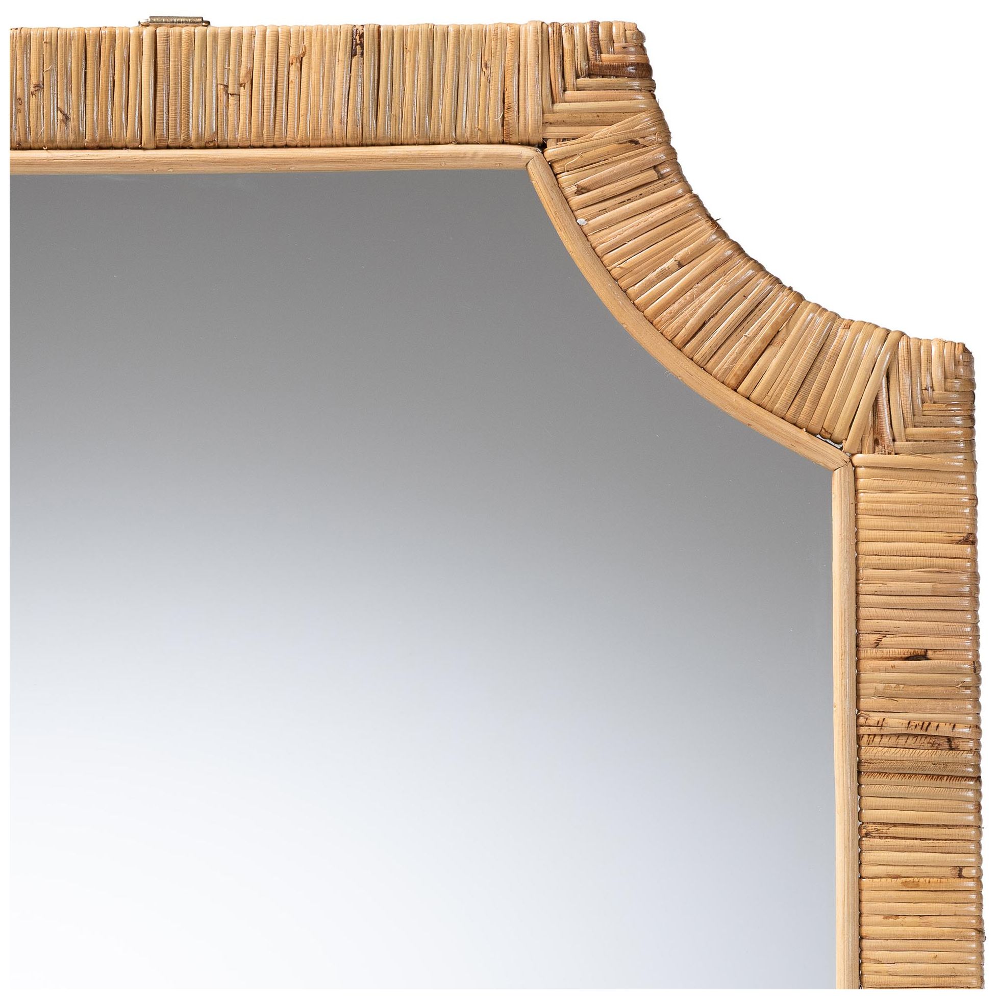 Image 3 bali & pari Thiago Rattan Wall Mirror, Rectangle Mirror more views