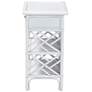 5_bali & pari Tiaret White Natural Rattan Nightstand with Drawer and Shelves more views