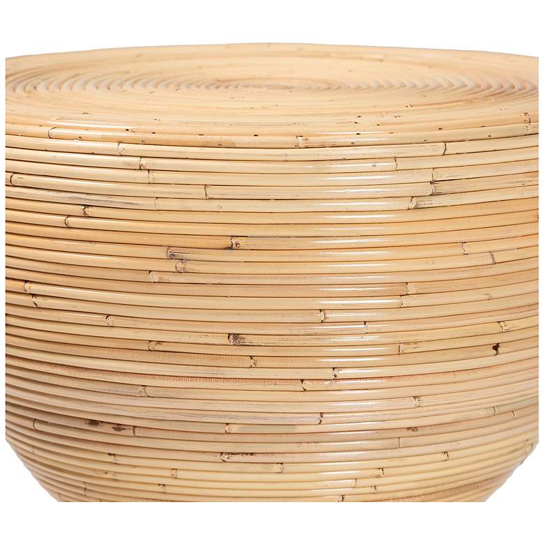 Image 4 bali & pari Tokyo Natural Laminated Natural Rattan Side Table more views