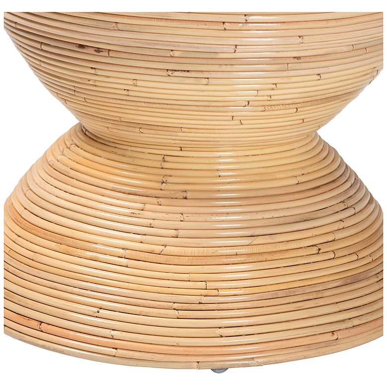 Image 5 bali & pari Tokyo Natural Laminated Natural Rattan Side Table more views