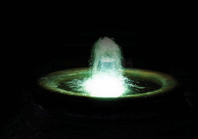 Image 2 Bali Urn 33 1/2" High Bronze Patina LED Outdoor Fountain - Made to Order more views