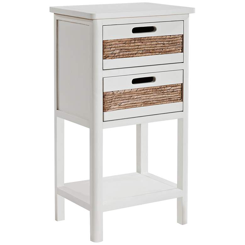 Image 1 Bali White 2-Drawer Accent Table