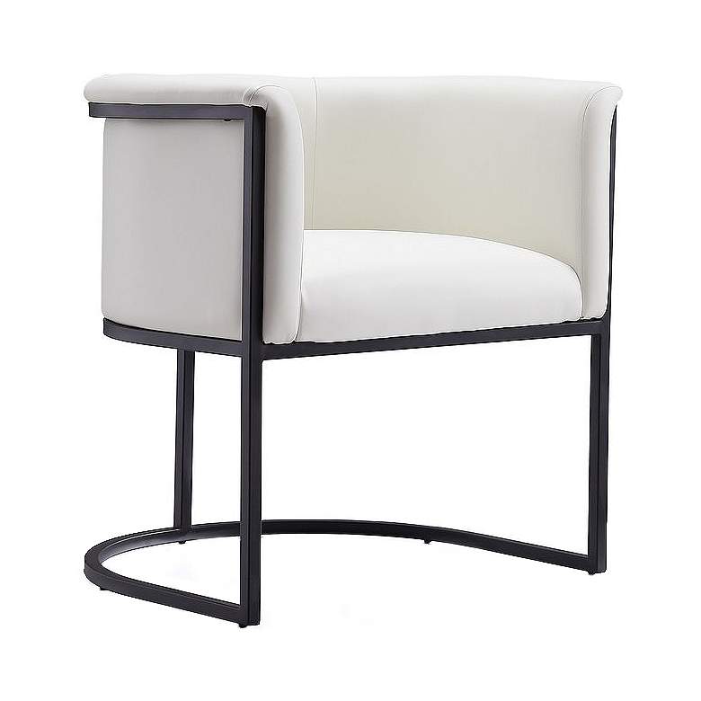Image 1 Bali White and Black Faux Leather Dining Chair